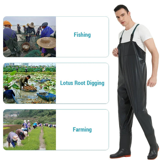 Anti-slip Fishing Waders Waterproof Chest Wader with Boot