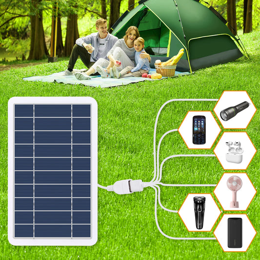 Solar Panel Waterproof Portable Battery Charging Bank