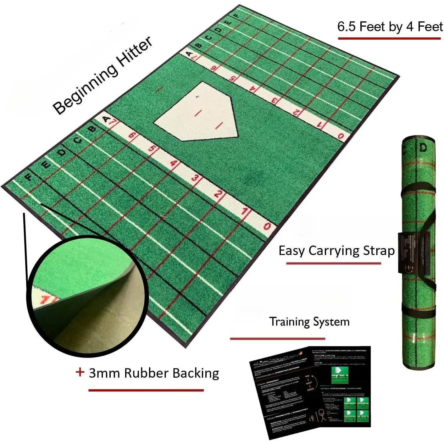 Baseball Softball Hitting Batting Mat