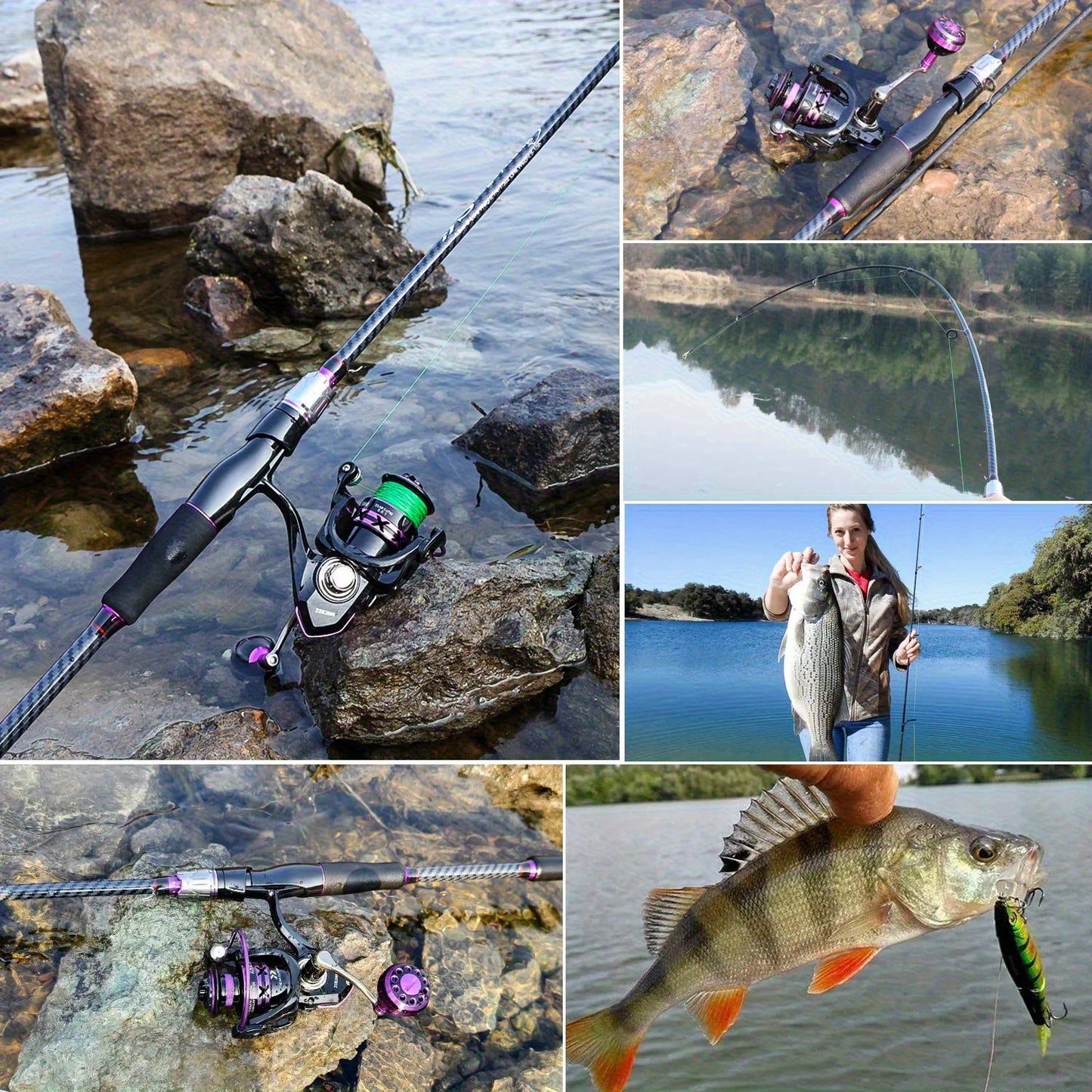 Telescopic Fishing Rod Carbon Fiber, Fast Action