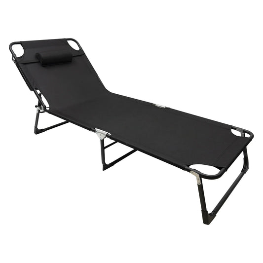 Portable Folding Camping Cot with 4-Position Adjustable