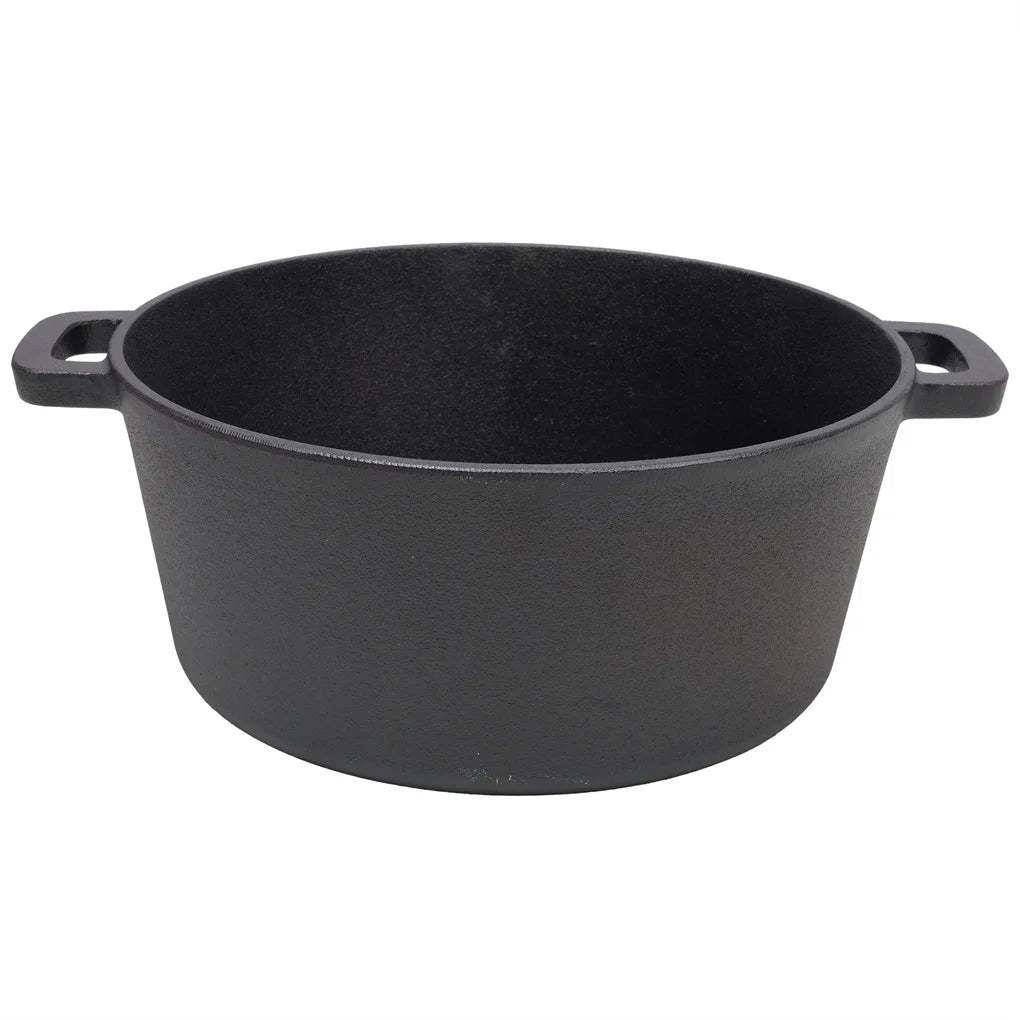 Pre-Seasoned Cast Iron Dutch Oven with Dual Handles