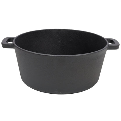 Pre-Seasoned Cast Iron Dutch Oven with Dual Handles