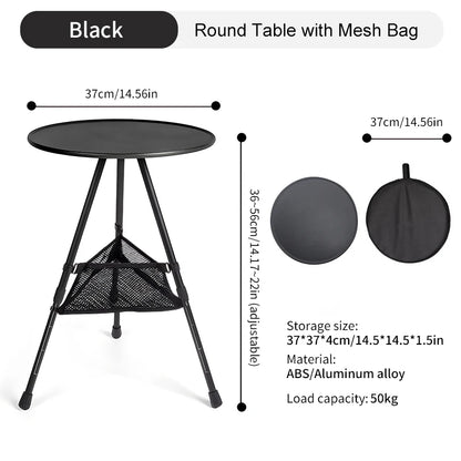 Portable Folding Adjustable Table for Camping Picnic