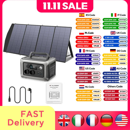 ALLPOWERS Solar Generator with Portable Power Station