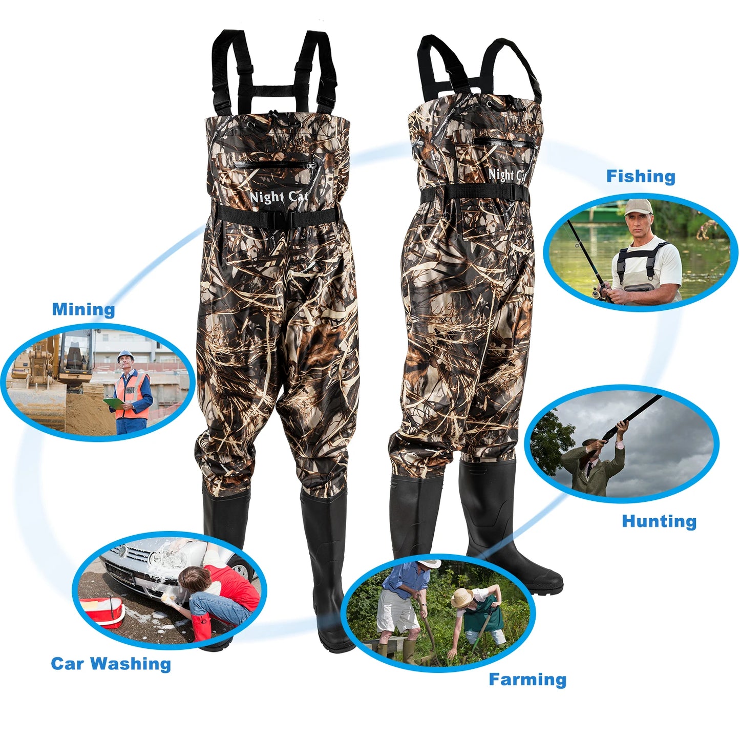 Men Boots for Fishing Waterproof Chest Wader