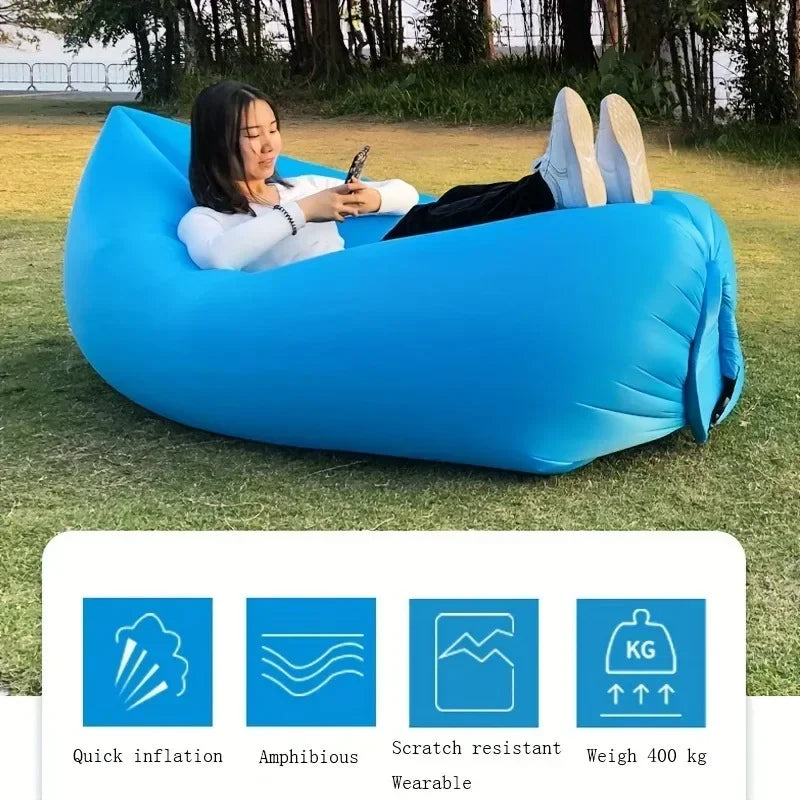 Inflatable Sofa, Beach Chair, Portable Air Mattress