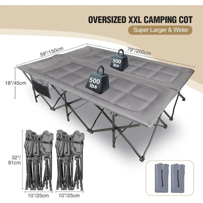 2 Person Extra Wide Camping Cots