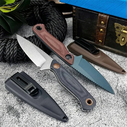 Fixed Blade Knife with Sheath, Camping Knife
