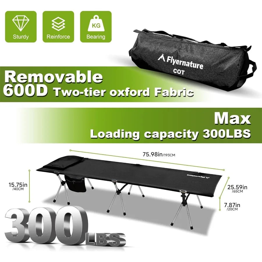 Military Heavy Duty Folding Backpacking Cot