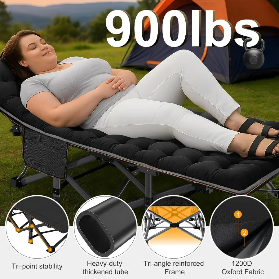 Camping Cot for Adult 28 Extra Wide Heavy-Duty