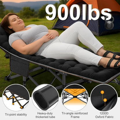 Camping Cot for Adult 28 Extra Wide Heavy-Duty