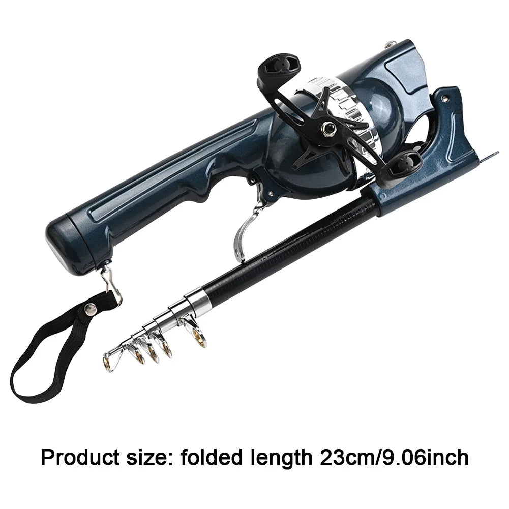 Portable Folding Telescopic Fly-Fishing Poles with Reel