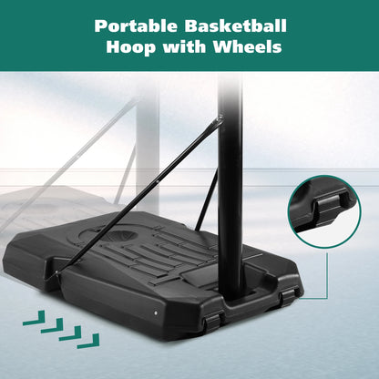 Portable Basketball Hoop Goal Height Adjustable 7 ft. 6 in..10 ft.
