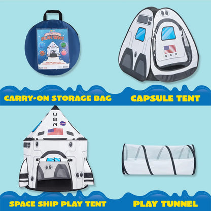 Pop up Playhouse with Tunnel 3-Piece Play Tent