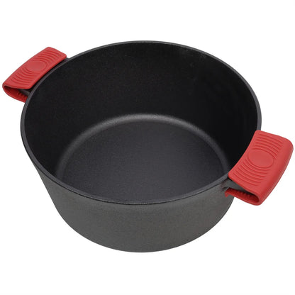 Pre-Seasoned Cast Iron Dutch Oven with Dual Handles