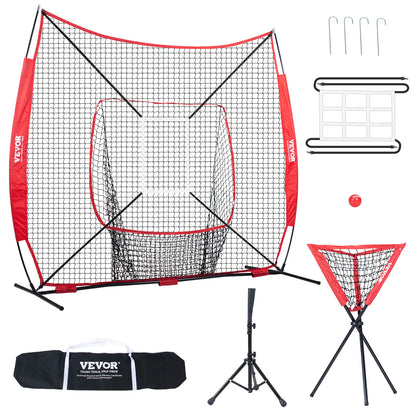 7ft x 7ft Portable Baseball Softball Practice Training Net
