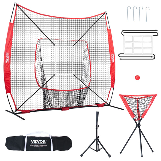 7ft x 7ft Portable Baseball Softball Practice Training Net
