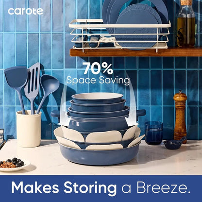 Non-Toxic Cookware with Detachable Handles