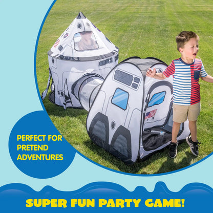 Pop up Playhouse with Tunnel 3-Piece Play Tent