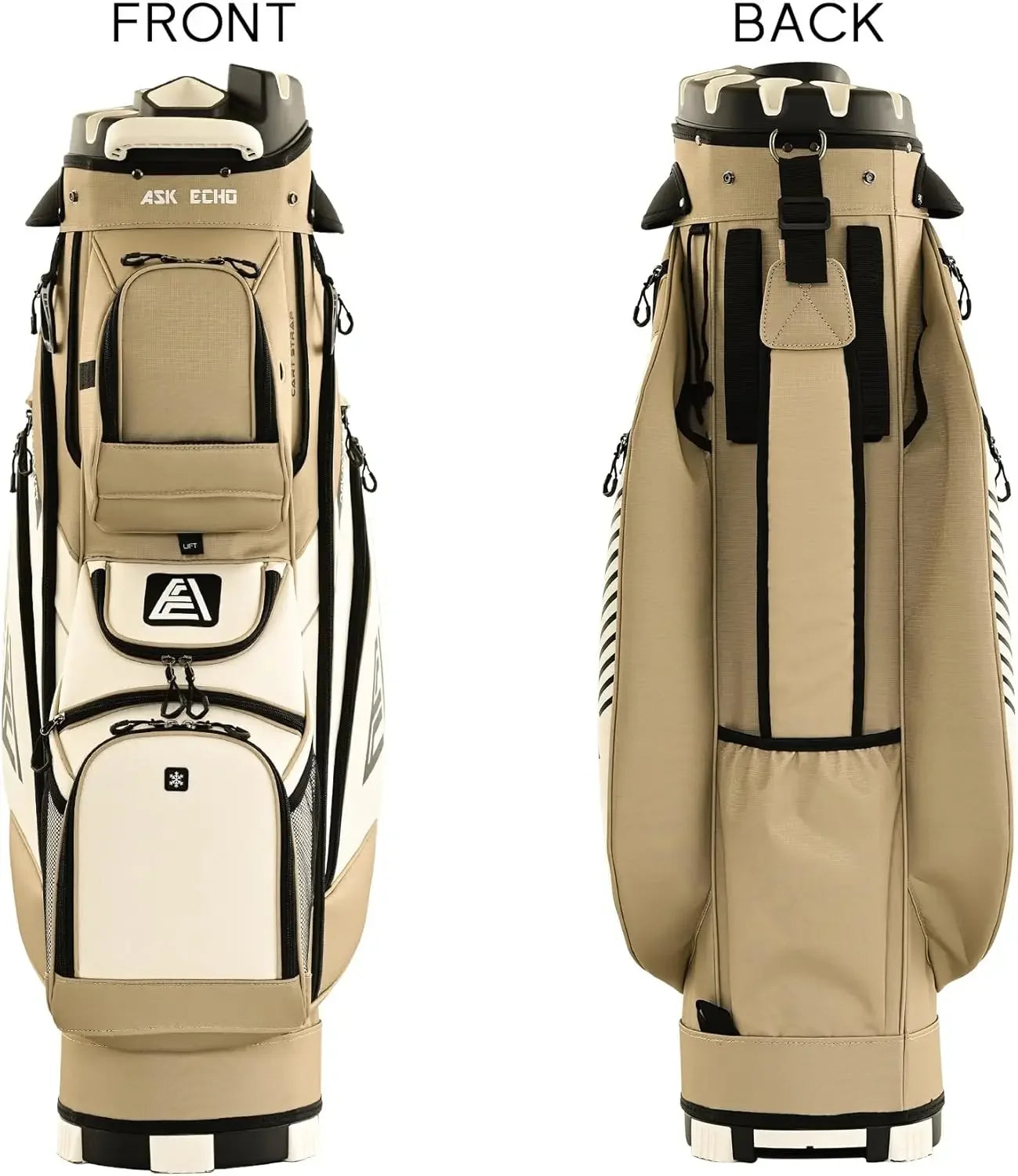 Golf Cart Bag with Organizer Divider Top