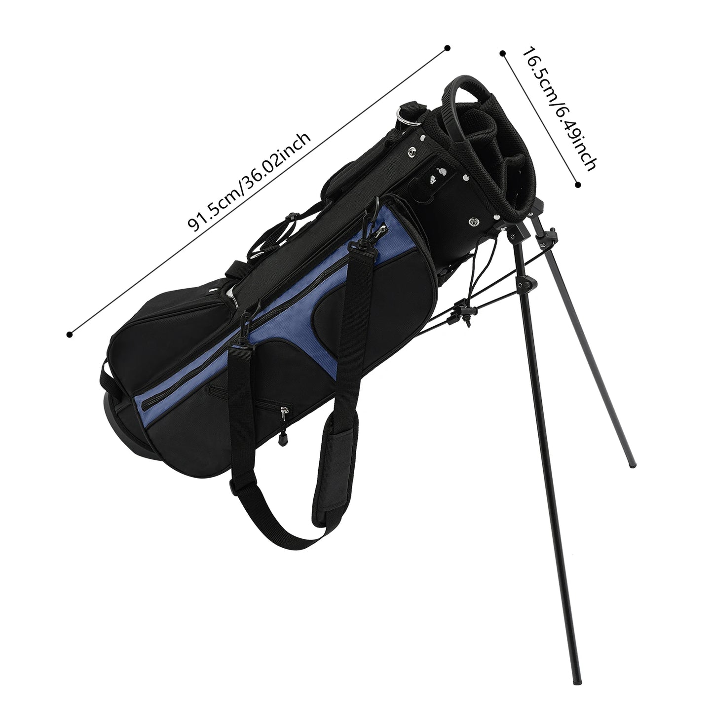 Portable Golf Stand Bag with Shoulder Strap