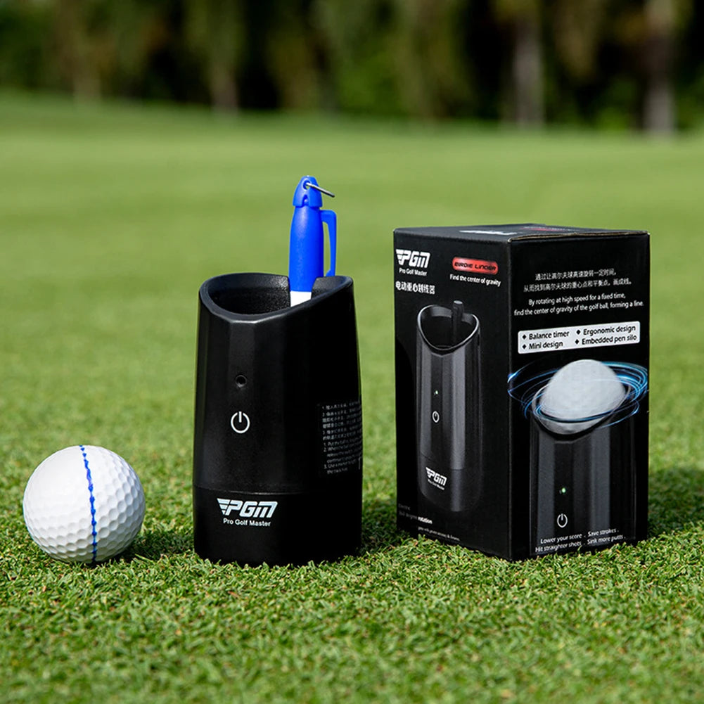 Golf Ball Line Marker Finds Gravity Distribution