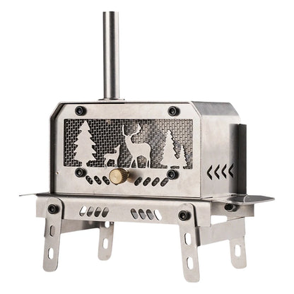Wood Burning Stove Stainless Steel Camping