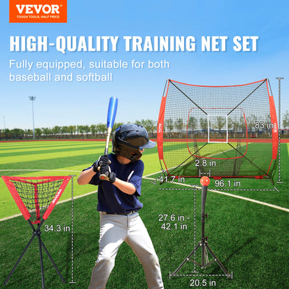 7ft x 7ft Portable Baseball Softball Practice Training Net