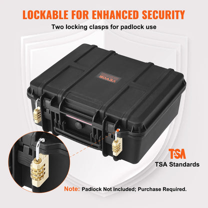Waterproof Dustproof Hard Gun Case, Lockable Case