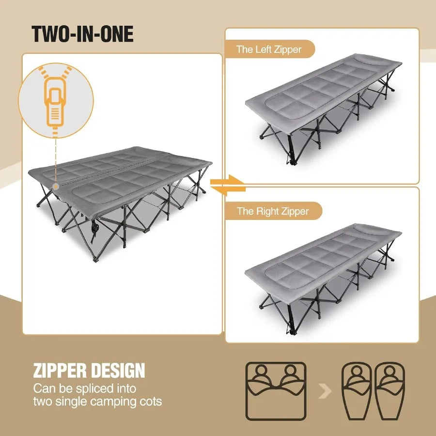 2 Person Extra Wide Camping Cots