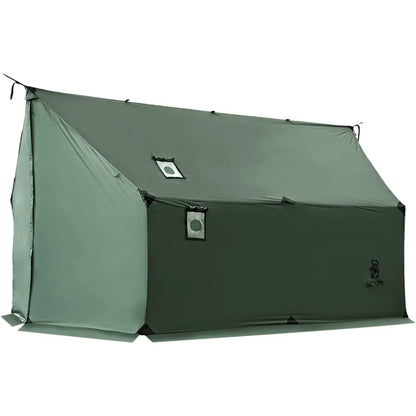 TEGIMEN Hammock Hot Tent with Stove Jack - Spacious Versatile Wall Tent with Snow Skirt for Cold Weather Camping 3000mm Waterpr